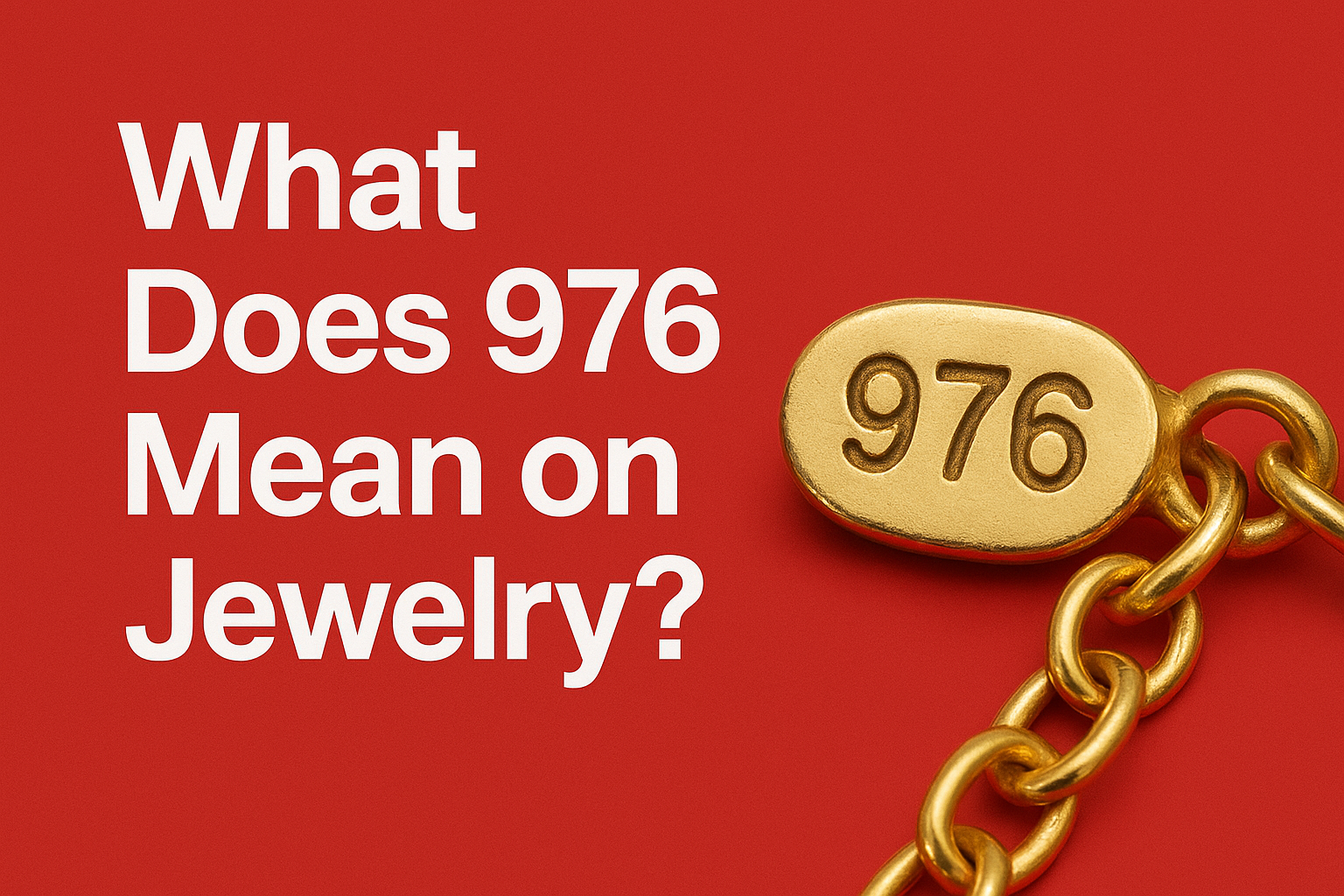 What Does 976 Mean on Jewelry?